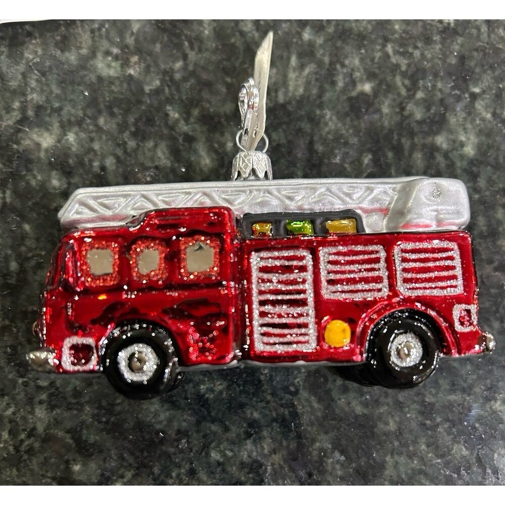 Glass Blown Firetruck - Poland